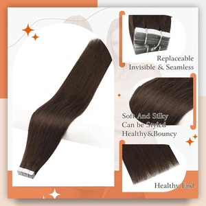 Extensiones de Cabello Remy Brasileño de Alta Calidad, Invisibles, Sin Costuras, Lisas, con Cinta Adhesiva Inyectada, Sin Caída, Suaves y Brillantes - Product Image 2