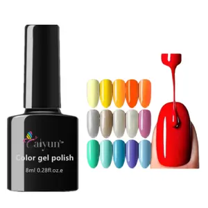 Self Leveling 15ml Colorful Nail Art Salon Uv Gel Honey Girl Glitter Gel Polish