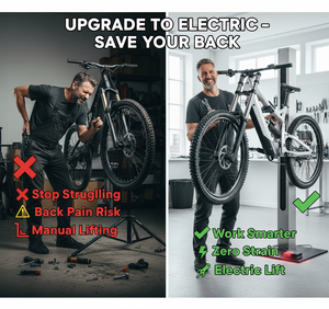 Support de travail pour vélo motorisé réglable en hauteur avec rotation à 360° °   Support de <span class=keywords><strong>réparation</strong></span> de vélo <span class=keywords><strong>électrique</strong></span> robuste avec pince rotative - Product Image 6