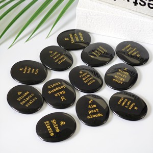 <span class=keywords><strong>Pietra</strong></span> Ovale Naturale Incisa con Messaggio dei 12 Segni Zodiacali, Cristallo Bianco Antistress, <span class=keywords><strong>Pietra</strong></span> di Ossidiana per il Pollice - Product Image 4