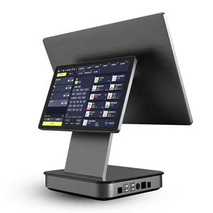 Nhà hàng hệ thống POS 15.6inch cảm ứng màn hình kép tất cả trong một Android 11 tiền mặt đăng ký thanh toán POS thiết bị đầu cuối cho bán lẻ - Product Image 1