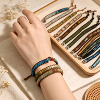 Bracelet délicat en pierres précieuses pour femme, bijoux en pierres naturelles facettées, chaînes en acier inoxydable, cadeau
