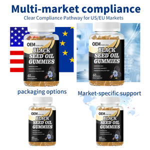 Gomitas Veganas de Aceite de Semilla Negra Orgánica 100% a Base de Plantas, Cumplen con las Normas de EE. UU./UE, Etiquetado y Empaquetado Personalizados, Suplemento Apto para Veganos - Product Image 3