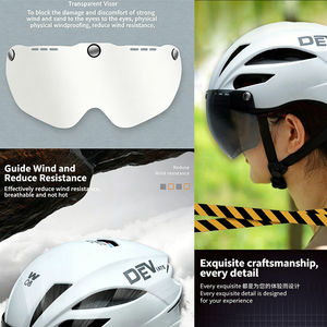 Casco de Ciclismo con Lentes Magnéticas de Envío Rápido de Fábrica, Diseño Transpirable, Casco Fahrradhelm para Ciclismo y Patinaje sobre Ruedas - Product Image 2