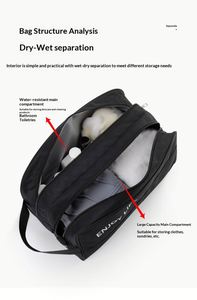 Petit sac de sport portable pour la gym et la natation, étanche avec séparation sec/humide en PEVA pour hommes et femmes - Product Image 2
