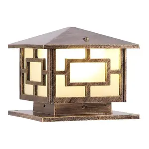 Außen säulen leuchten 40*40cm IP65 Wasserdichte Terrassen pfosten lampe Externe rostfreie Aluminium-Säulen leuchte für den Garten