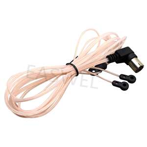 <span class=keywords><strong>Antenne</strong></span> <span class=keywords><strong>FM</strong></span> <span class=keywords><strong>75</strong></span> Ohm, connecteur mâle de type F, câble coaxial, fil, récepteur stéréo domestique - Product Image 1