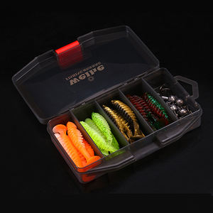 WEIHE 36 pz Kit pesca pesca morbida esca e accessori Combo attrezzatura scatola esca morbida Kit esca da pesca - Product Image 4