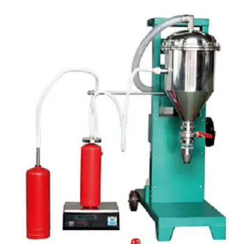 Howdy High Quality Refill Dry Chemical Powder Fire Extinguisher Filling Machine of Refill Equipment for Sale Wooden Box 20~80mm