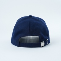 Casquette de baseball unisexe à 5 panneaux en feutre personnalisé avec logo brodé, casquette structurée en laine style « Dad Hat », vente en gros OEM
