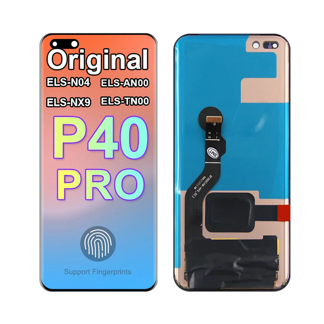 P40 Pro Original Super AMOLED Screen Replacement for Huawei P40 Pro LCD Display ELS-AN00 ELS-N04 ELS-NX9 Fingerprint No Frame