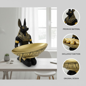 Boîte <span class=keywords><strong>de</strong></span> rangement en résine Anubis, dieu du chien, <span class=keywords><strong>mythologie</strong></span> égyptienne, organisateur décoratif, décoration <span class=keywords><strong>de</strong></span> table, cadeau pour commande en gros - Product Image 3