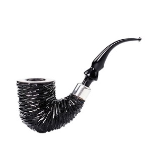 Briarwood Smoking Pipe Bent Type 3Mm Filter Solid Wood Tobacco Pipe For Men Personal Gift - Product Image 5