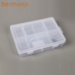 Transparent Plastic <b>Storage</b> <b>Box</b> Rectangle Multifunction Tools Organizer Garage Office Use PP <b>Material</b> 12345 - Product Image 2