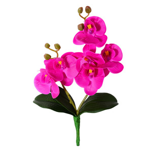 Orchidées Phalaenopsis artificielles Flower Delight en PU, toucher doux et réaliste, pour décorations de mariage et de maison - Product Image 5