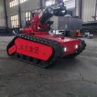 Robot Pemadam Kebakaran Peralatan Pemadam Kebakaran Bergerak Beroda Perlindungan Kebakaran Respon Kebakaran Berisiko Tinggi untuk Pabrik Minyak dan Gas Q235