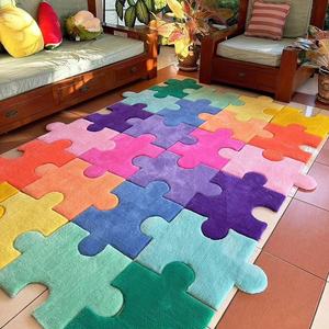 I prezzi iniziano a basso <span class=keywords><strong>tappeto</strong></span> di lusso camera da letto ragazza cartone animato camera per bambini semplice tappetino morbido tocco a Tufted tappeti floreali per bambini - Product Image 3