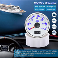 12V 52mm Auto Racing Tachometer Gauge Meter 3000 Rpm 2 Red Pointer White Led