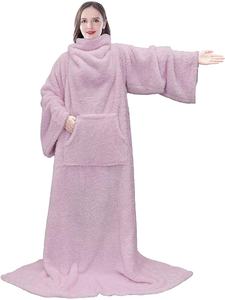 High Quality Soft Warm Polyester Sherpa <strong>snuggie</strong> <strong>Blanket</strong> for Winter Home Tv <strong>Snuggie</strong> <strong>Blanket</strong> - Product Image 2