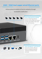Nvidia Jetson Orin NX 8GB 16GB RAM 70-157 TOPS Boîtier AI Edge sans ventilateur T815 Ordinateur AI Edge pour Usine Intelligente et Sécurité