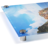 Feuille acrylique personnalisée polychrome résistant aux UV imperméable à l'eau surface mate pour panneaux d'affichage Signalisation de plaque de logo artistique
