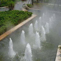 Fontaine à colonne d'eau avec éclairage LED personnalisé pour la décoration extérieure des rues et des jardins, best-seller