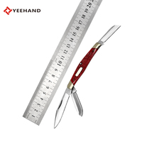 Couteau de poche pliable de survie et de camping Yeehand personnalisé OEM, fabriqué à la main en acier 3Cr13 avec manche en os de bœuf