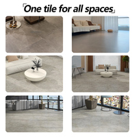 Carreaux de sol intérieurs en céramique grise style rétro, imitation brique antique, 800x800mm, antidérapants, finition mate, pour appartement, hôpital, villa