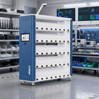 Système d'inventaire intelligent avec étagère de pesage Pick-to-Light et stockage de composants pour dispositifs IoT