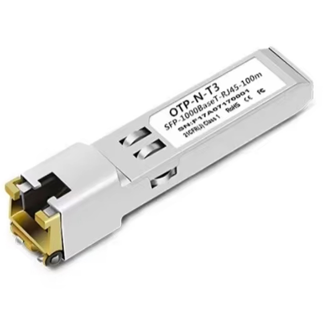 Best Selling Industrial 1000Mb/s 100M Copper SFP Transceiver 1000BASE-T RJ45 Optical Fiber Optic Module Optoray FTTX