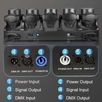 Professioneller 5x120W Moving Head Beam Light Vollfarbiger LED-Beam Moving Head Lichtbalken