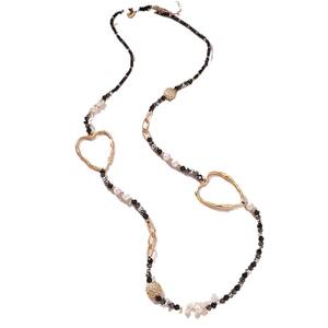 אופנה סיטונאית אישית אופנה משובח נשים יוקרה מעצב חדש בעבודת יד לב בעבודת יד שחור ארוך קריסטל - Product Image 6