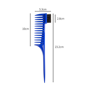 Peigne à pointes multi-usages Peigne volumateur <span class=keywords><strong>Salon</strong></span> <span class=keywords><strong>de</strong></span> <span class=keywords><strong>coiffure</strong></span> <span class=keywords><strong>pour</strong></span> femmes Peigne à queue <span class=keywords><strong>de</strong></span> rat à dents larges antistatique <span class=keywords><strong>pour</strong></span> cheveux longs - Product Image 2