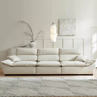 Ensemble de canapés d'angle en tissu moderne et élégant avec rembourrage en éponge, canapés doux et confortables de la première usine de Foshan en Chine