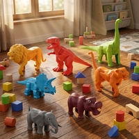 Puzzle 3D à assembler soi-même, dinosaures et animaux sauvages, blocs emboîtables, jouet pour enfants, cadeau