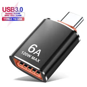 PSDA doppelseitiger 5Gbps USB 3.0 Adapter für Mädchen zu Typ-C unterstützt Aufladen und Datenübertragung Konverter für PC-Laptop-Ladegerät