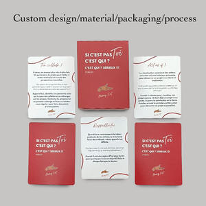 Diseño personalizado de alta calidad mate barnizado entretenido juego de cartas de <span class=keywords><strong>preguntas</strong></span> interactivo - Product Image 3