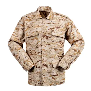 Military Uniforms Combat Desert BDU Tactical Camouflage Uniform Clothes Suit Men US Clothes Combat Shirt + Cargo Pants