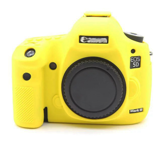 Full Protection Soft Plastic Silicone Camera Protective Case Cover for Canon 5D Mark III 5D3