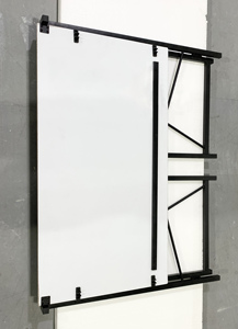 Moderno durevole MDF in legno melamina metallo <span class=keywords><strong>Computer</strong></span> studio scrivania Design pieghevole per l'home Office o uso scolastico - Product Image 5
