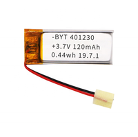 Batterie au lithium polymère Pouch Cell 401230 3.7v 120mah pour batterie d'iPhone