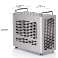Boîtier PC B2 Pro 17.8L Mid Tower en aluminium, châssis pour GPU 345mm, AIO 240mm, ATX, alimentation SFX, option façade en maille