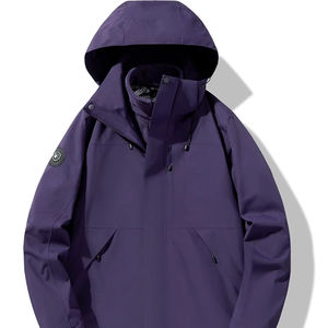 户外三合一可拆卸宽松透气抓绒防风防水软壳100克长拉链登山服 - Product Image 1