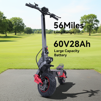 Fournisseur d'usine chinois de trottinettes électriques pour adultes, 60V, puissantes, à double moteur, avec pneus de 11 pouces, pliables, Patinete Electrico
