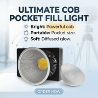 Mini projecteur LED professionnel 100W en métal, haute qualité, température de couleur réglable, alimentation DC/batterie, éclairage photographique bicolore pour studio