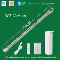 Motor de Cortina Inteligente WiFi LifeLibero, Moderno, Silencioso, Carga de 46 kg, Control por Aplicación y Voz, Compatible con Alexa y Google, para Hogar y Sala de Estar