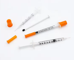 Jeringas de <span class=keywords><strong>Insulina</strong></span> de Plástico Estériles de 1 ml y 0.5 ml, <span class=keywords><strong>Agujas</strong></span> de Seguridad, Desechables, <span class=keywords><strong>para</strong></span> Pacientes Diabéticos, Tipo Desinfectante EOS, Clase II - Product Image 5
