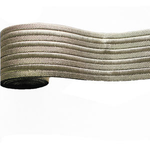 Fascia elastica <span class=keywords><strong>metallica</strong></span> Color oro da 5cm con nastro stampato in lamina lucida dorata e argento - Product Image 1