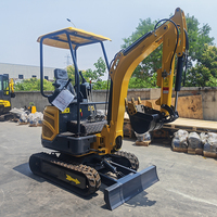 Mini-excavatrice de 3,5 tonnes CE EPA EURO 5, excavatrice sur chenilles de 1 tonne, 2 tonnes, machine d'excavation agricole chinoise