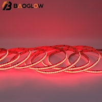 Bande LED flexible anti-éblouissement 576 LED 18W/M RGB dimmable pour usage résidentiel et commercial, éclairage LED COB pour la décoration intérieure